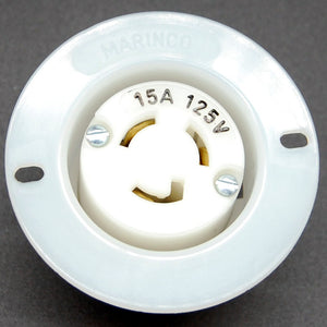NEMA L5-15 (125VAC, 15A) twist lock electrical female receptacle