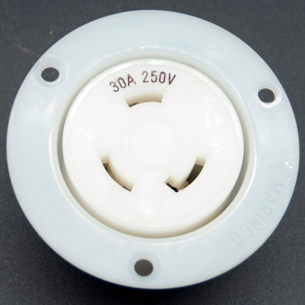 NEMA L6-30 (250VAC, 30A) twist lock electrical female receptacle