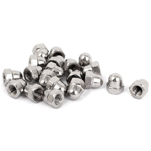 Stainless steel acorn cap nut and bolt (4 pack)