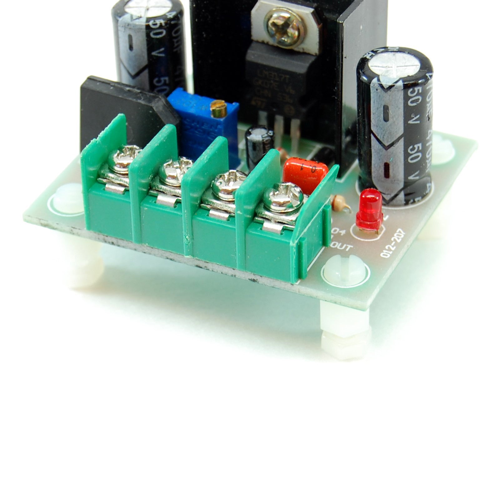 Adjustable DC power supply, 4-30V AC/DC input, 1.5-27V DC output