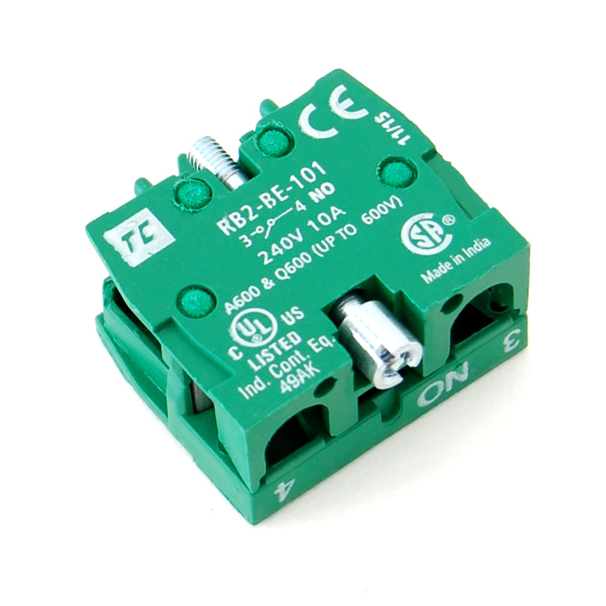 Normally Open (NO) contactor, 10A/240VAC