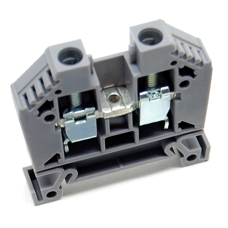 65A single terminal block, DIN rail mount