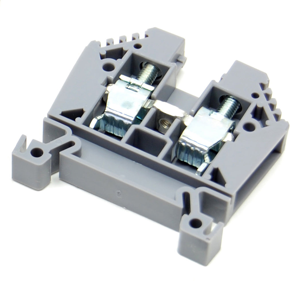 65A single terminal block, DIN rail mount
