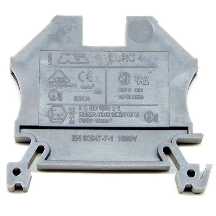 30A terminal block, DIN rail mount