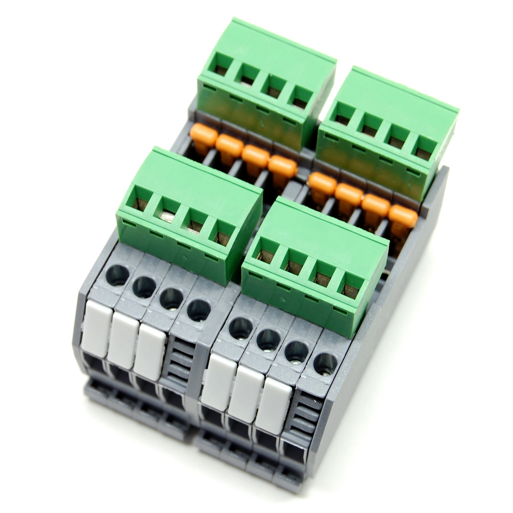 12A terminal block bus, DIN rail mount