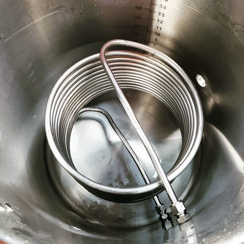 Electric Brewery HERMS Coil, standard size, 15.5" diameter, 7" high