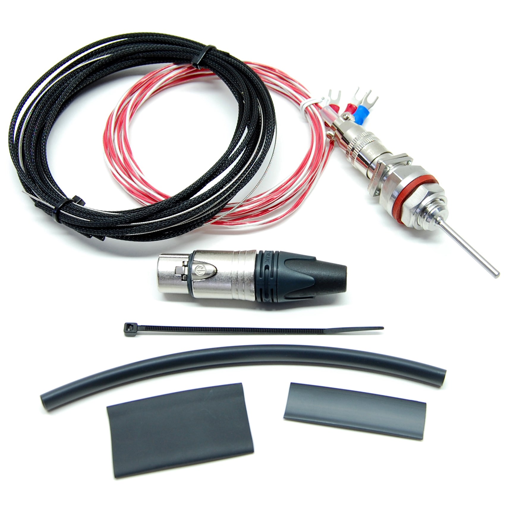 Electric Brewery temperature probe, M14x1.5 Metric, 2" probe length (DIY Kit)