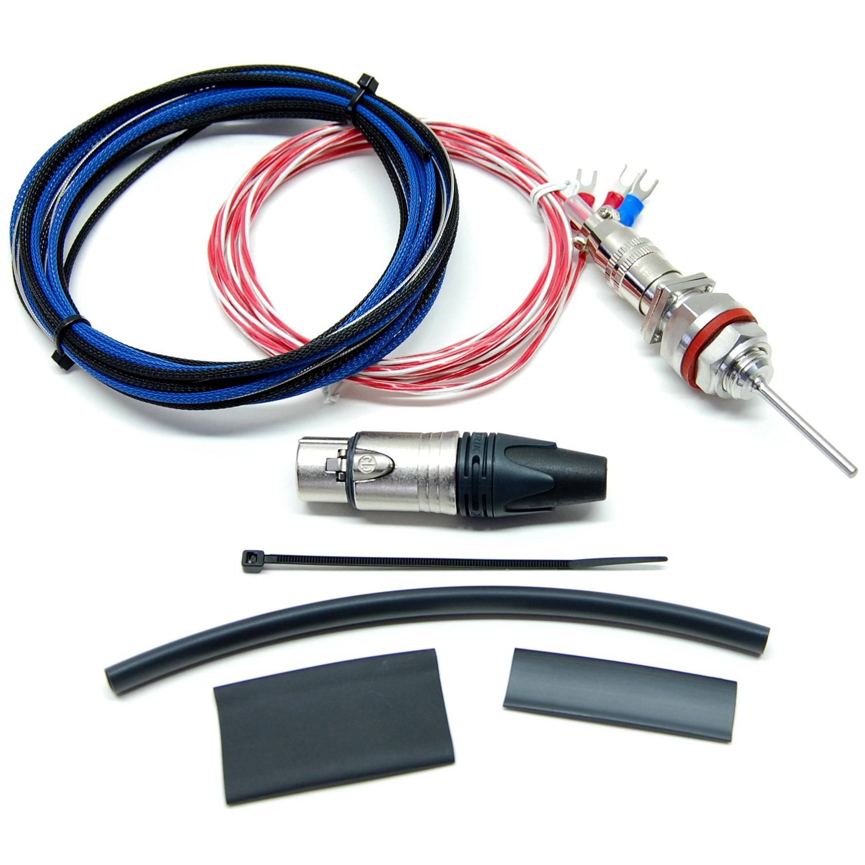 Electric Brewery temperature probe, M14x1.5 Metric, 2" probe length (DIY Kit)