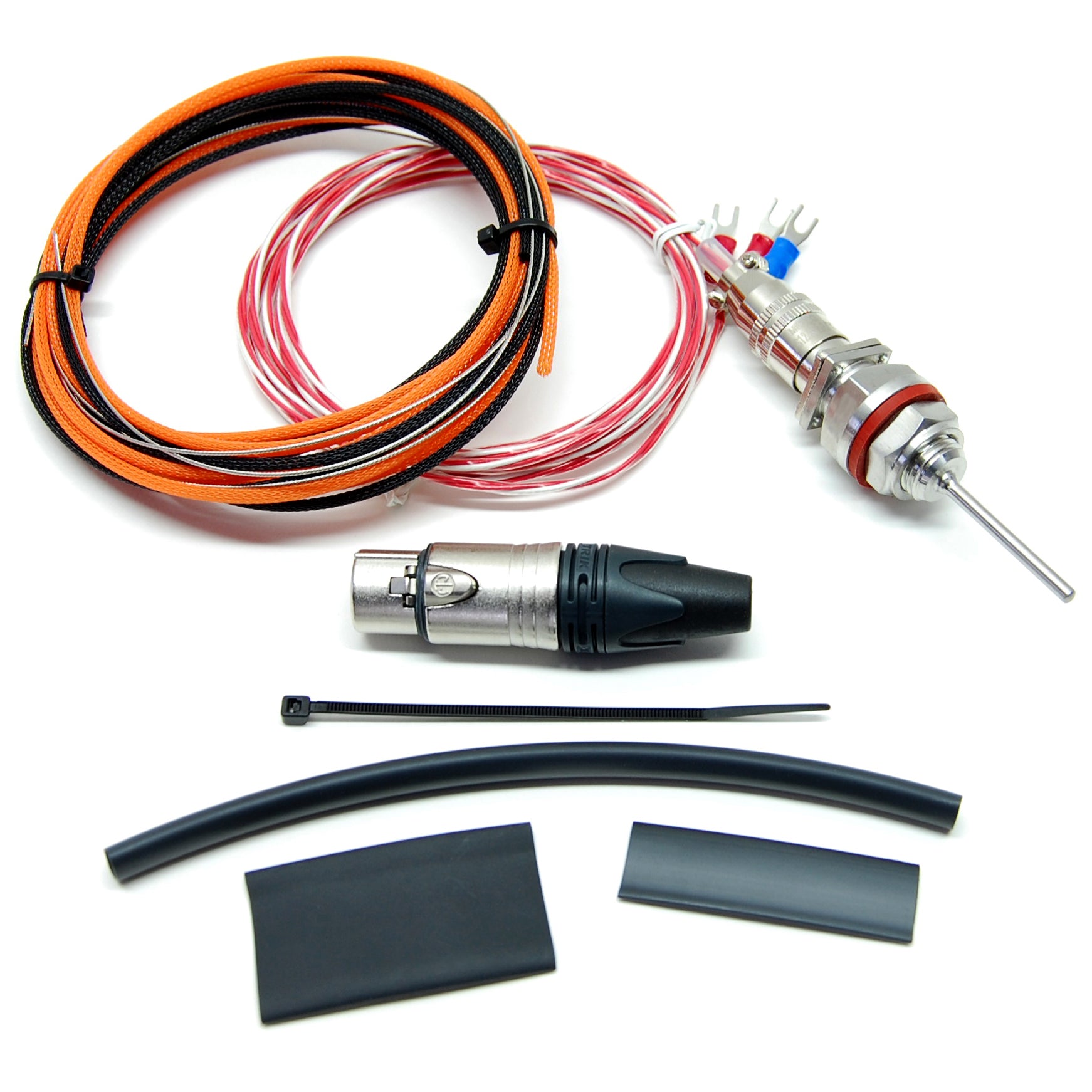 Electric Brewery temperature probe, M14x1.5 Metric, 2" probe length (DIY Kit)