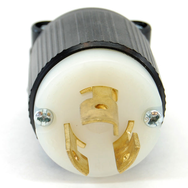 NEMA L5-15 (125VAC, 15A) twist lock electrical male plug - The