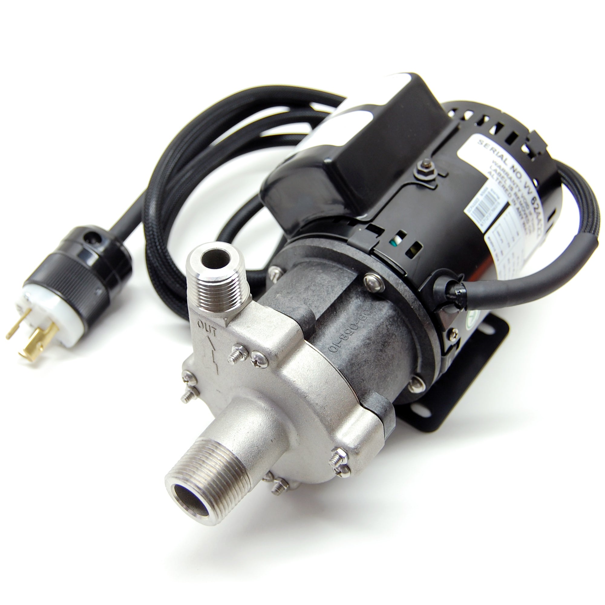 March pump, stainless steel head, center inlet, 115V (815-SS-C)