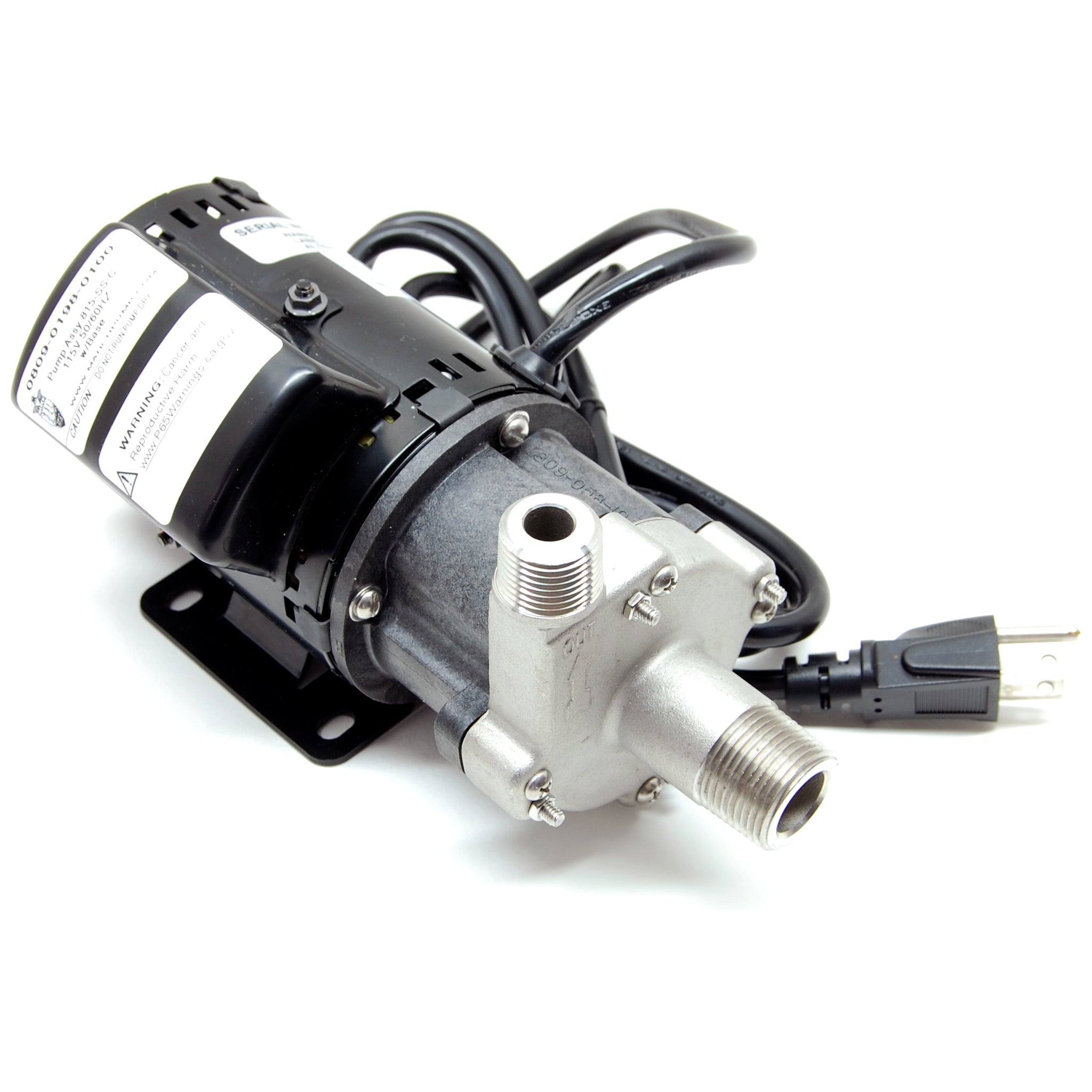 March pump, stainless steel head, center inlet, 115V (815-SS-C)