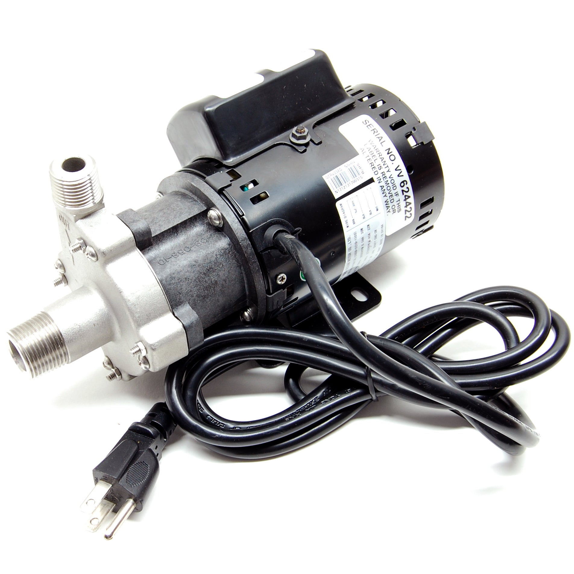 March pump, stainless steel head, center inlet, 115V (815-SS-C)
