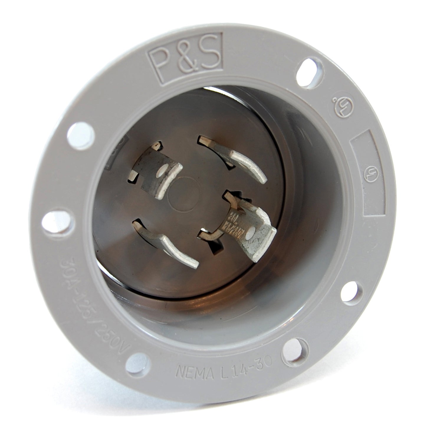 NEMA L14-30 (125/250VAC, 30A) twist lock electrical male receptacle