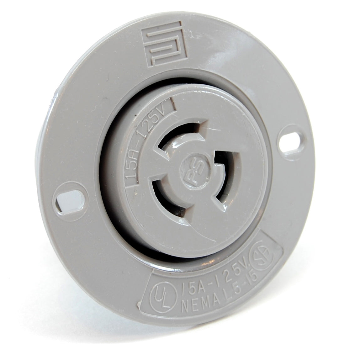 NEMA L5-15 (125VAC, 15A) twist lock electrical female receptacle