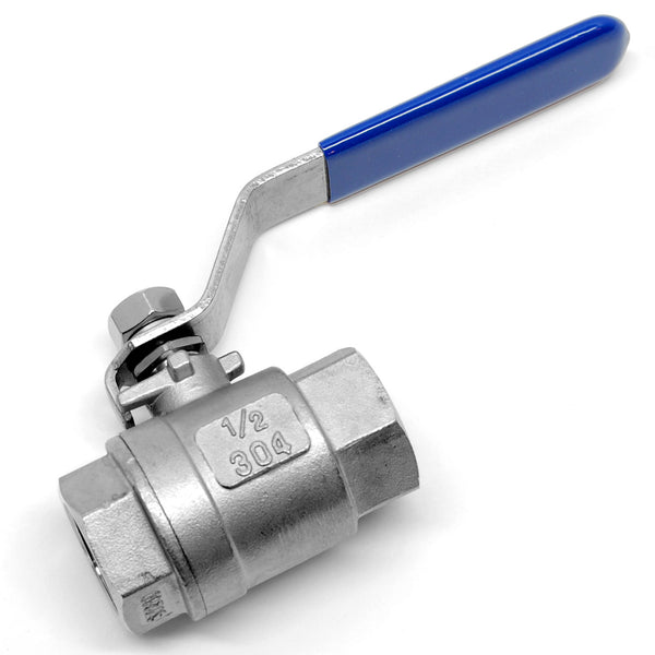 Stainless steel ball valve 1/2 NPT full port - The Electric Brewery