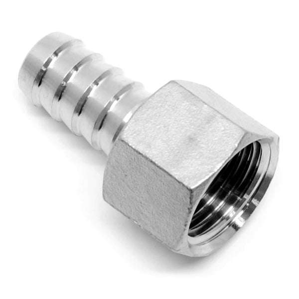 thumbnail image 2 of 2 Pack Stainless Steel Hose Barb To NPT Male Adapter, 1/4 2 of 11