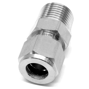 Stainless steel 1/2" compression x 1/2" NPT male fitting
