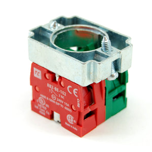 2 position maintained selector switch with key, NO/NC contactors