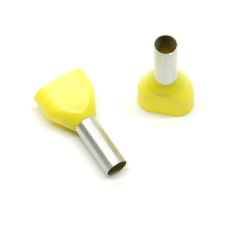 10 gauge x 2 wire ferrule, yellow (10 pack)