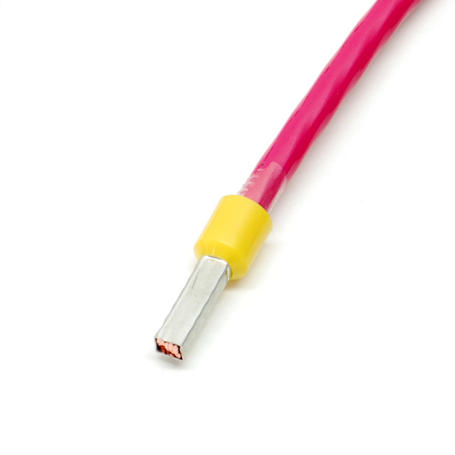 10 gauge wire ferrule, yellow (25 pack)