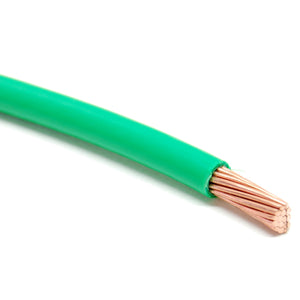Green 6 gauge type T90/THWN/THHN wire, stranded (Sold by the foot)