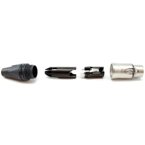 XLR cable female connector, 3 pin