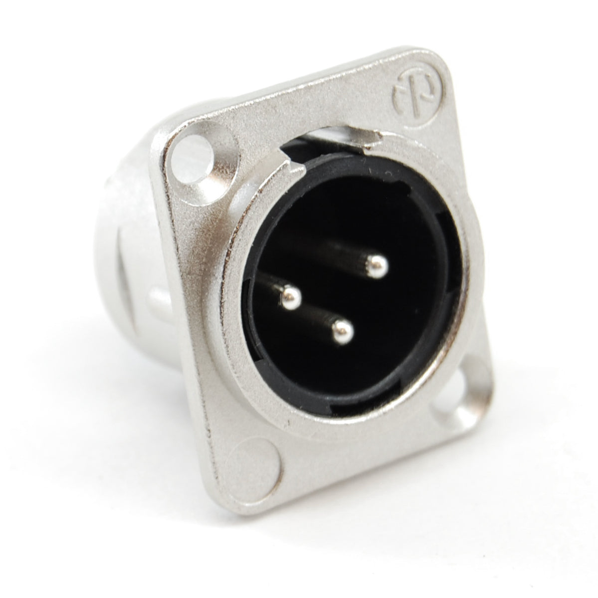 XLR chassis mount male receptacle, 3 pin