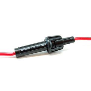 In-line fuse holder for 6.3x32mm fuses, 10A 250V