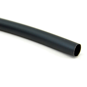 1/4" black heat shrink tubing, 2:1 shrink ratio (Sold by the foot)