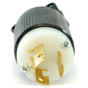 NEMA L6-15 (250VAC, 15A) twist lock electrical male plug