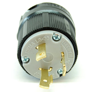 NEMA L6-30 (250VAC, 30A) twist lock electrical male plug