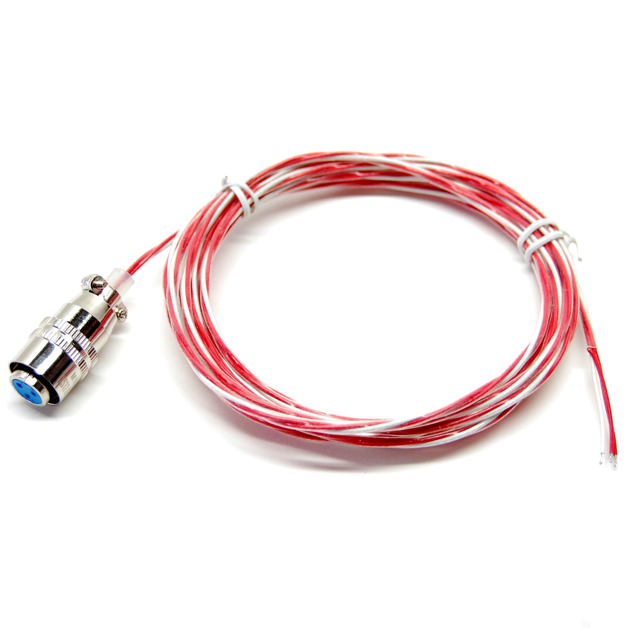 Temperature probe wire with locking connector, 3-conductor, Teflon™ co ...