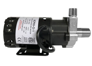 Chugger X-Dry (run dry protection) pump, stainless steel head, center inlet, 115V (XCPSS-CI-1)