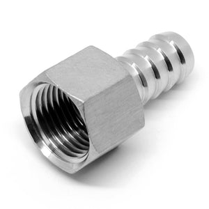 Stainless steel 1/2" NPT female x 1/2" barb fitting