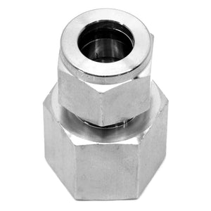 Stainless steel 1/2" compression x 1/2" NPT female fitting