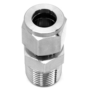 Stainless steel 1/2" compression x 1/2" NPT male fitting
