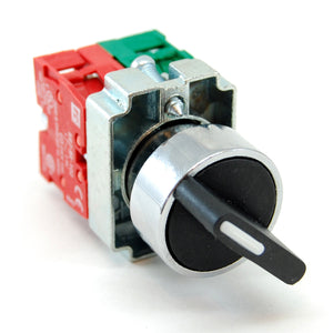 2 position maintained selector switch, NO/NC contactors
