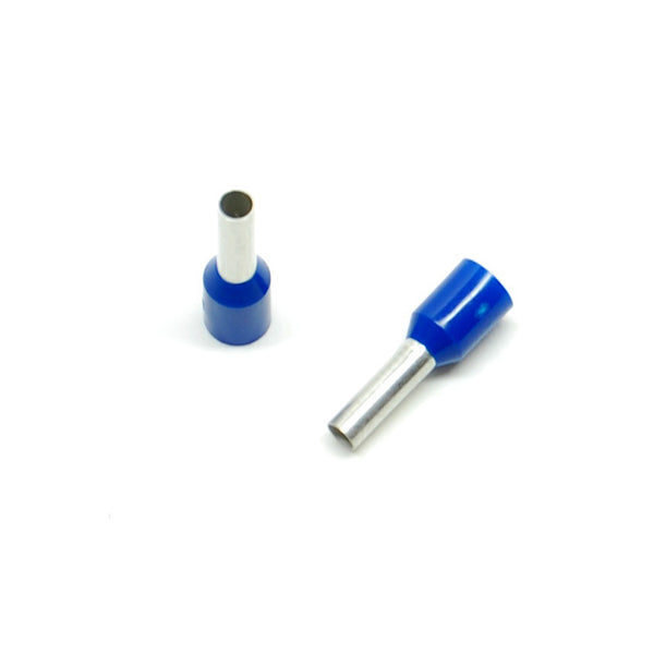 14 gauge wire ferrule, blue (25 pack) - The Electric Brewery