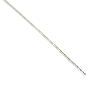 Stainless steel wire rope, 1x7 strand, 1/32" diameter, 150 pound break strength (Sold by the foot)