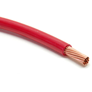 Red 6 gauge type T90/THWN/THHN wire, stranded (Sold by the foot)