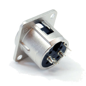 XLR chassis mount male receptacle, 3 pin